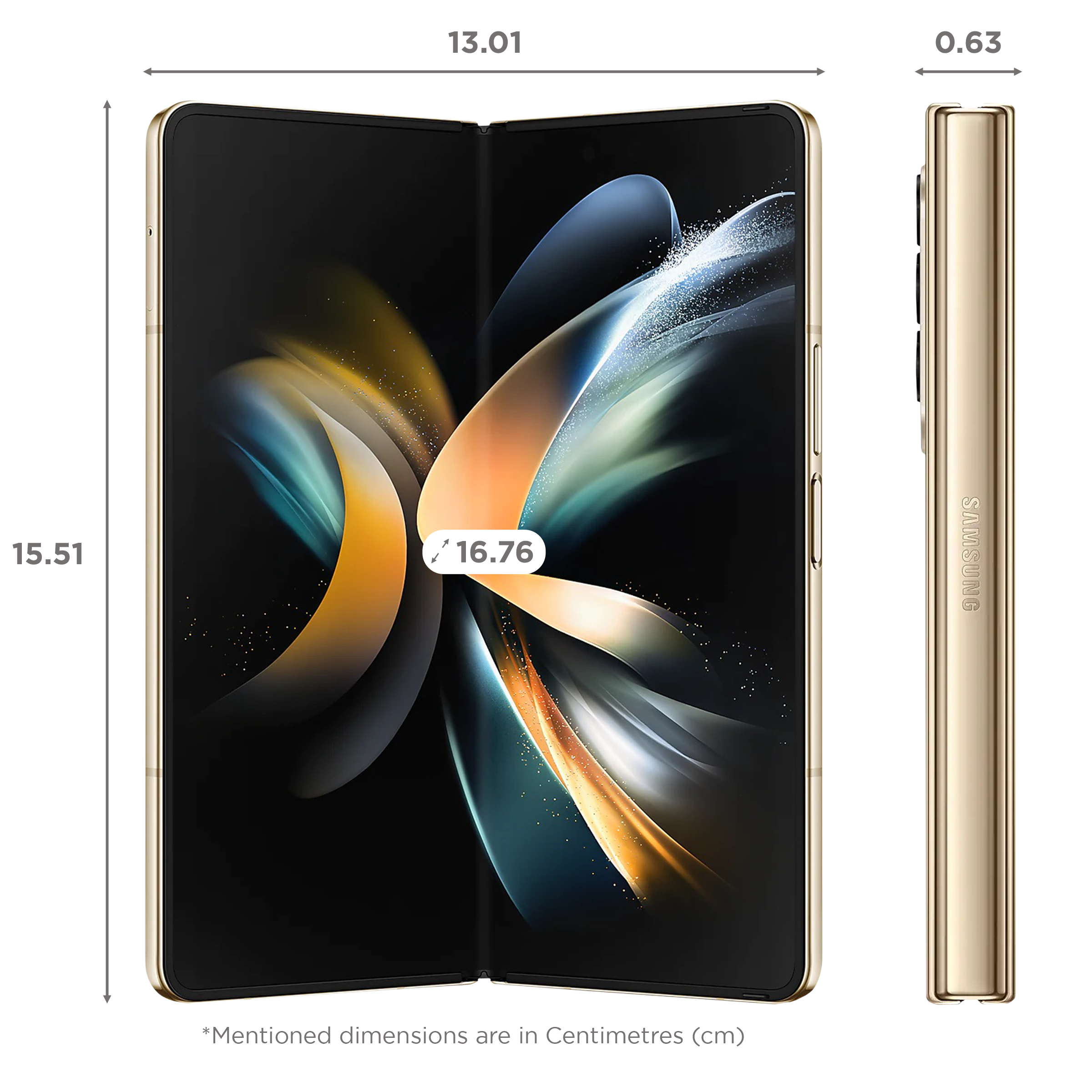 Buy SAMSUNG Galaxy Z Fold4 5G (12GB RAM, 512GB, Beige